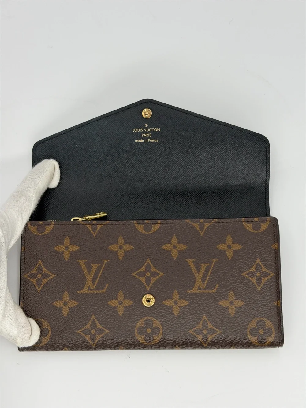 Louis Vuitton Sarah Reverse Giant Monogram Flap Wallet Excellent Condition W/COA - Picture 4 of 16